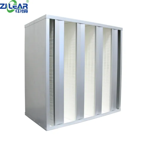 V Cell Ahu HEPA Filter Metal Frame Mini