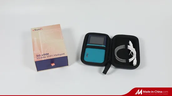 Router WiFi tascabile portatile wireless 5g Esim WiFi6 a doppia banda con supporto per dati 4G 5g per viaggiatori
